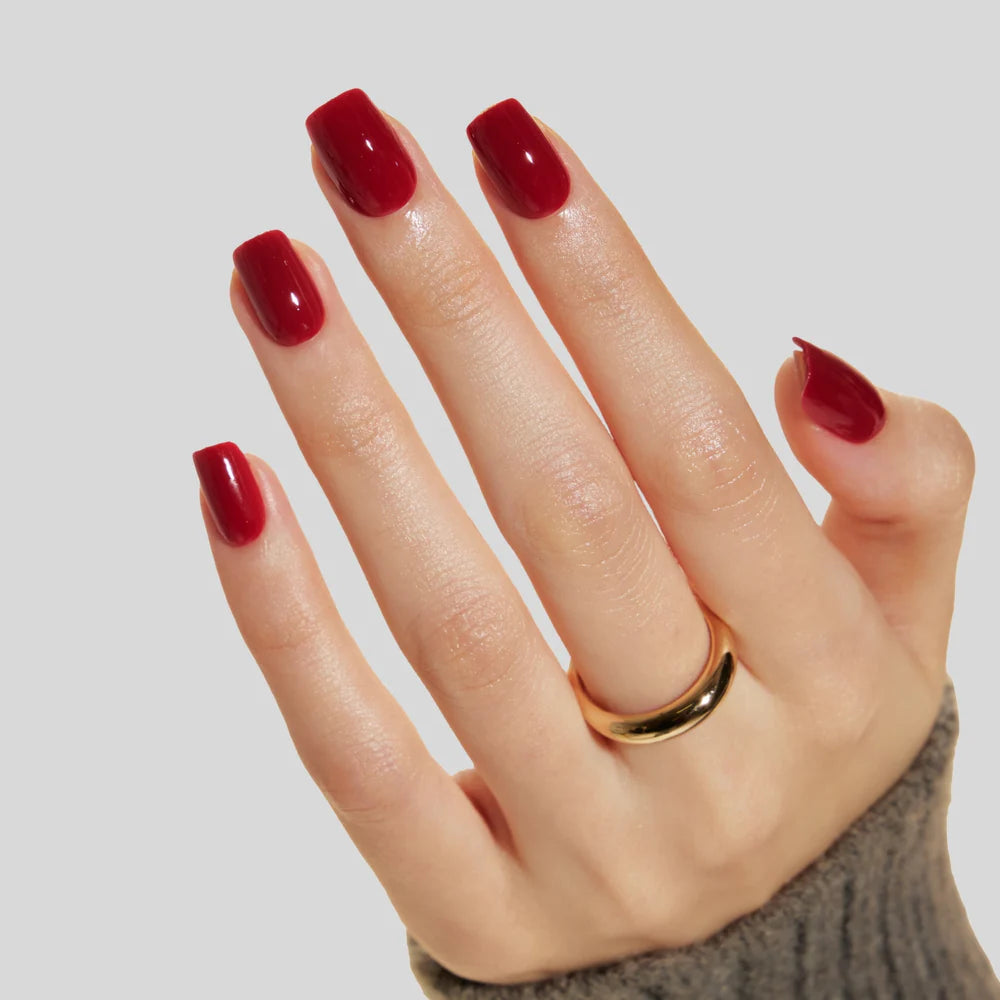 Burgundy squoval