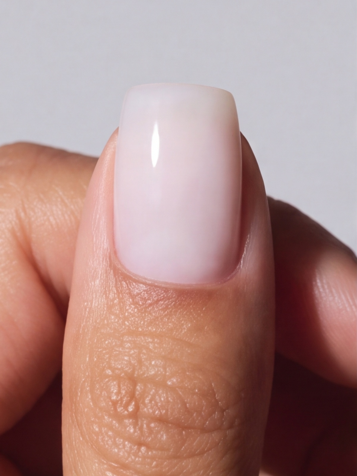 Milky white squoval