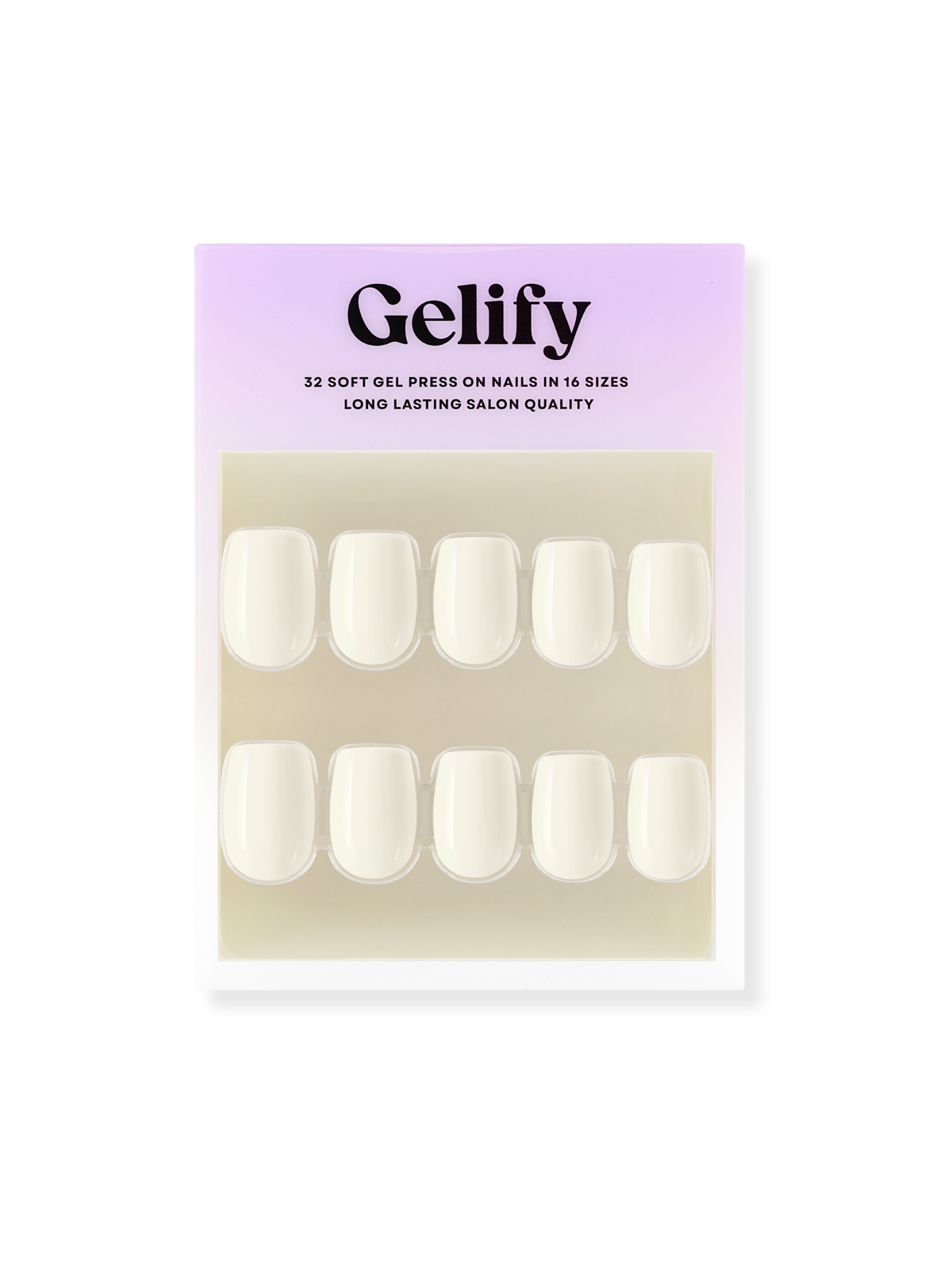Milky white squoval